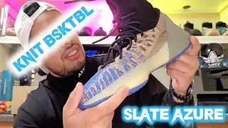#Adidas #YEEZY BSKTBL KNIT | Slate Azure | Unboxing + on feet