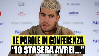ALCARAZ SHOCK IN CONFERENZA DOPO LA SCONFITTA CON SINNER ALLE ATP FINALS: 