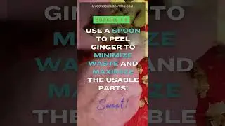 How to cut ginger LIKE A PRO!! #cookingtip #food #foodfacts #foodie #cut #cutting