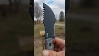 TOM BROWN TRACKER KNIFE #backyardcutting #bottlecutting #battleready #fixedblade #short #knifeskills