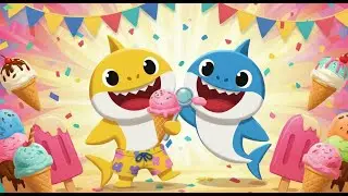 Baby Shark & RAINBOW Friends: Ice Cream Party Fun!