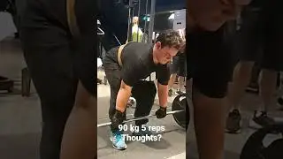 fat man doing deadlift