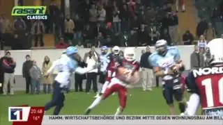 Hamburg Blue Devils feiern German Bowl Sieg 2003