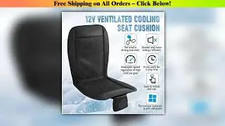DC12V Car Summer Cool Air Seat Cushion With Fan Fast Blowing Ventilation Massage Seat Covers