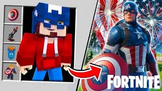 Minecraft - HOW TO BECOME CAPTAIN AMAERICA!