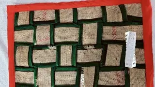  जूट की बोरी से पायदान बनाने की  विधि | A doormat made from jute sacks| Radha Home Art #paydan #diy