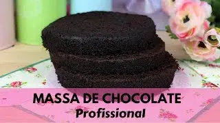 Massa Profissional de Chocolate | Massa Profissional de Chocolate ( Escura+Fofa+Molhadinha)