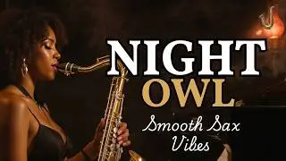 Night Owl Jazz Music 🦉 Smooth Lounge Saxophone for Late Night Productivity & Creative Flow - 2 Hours