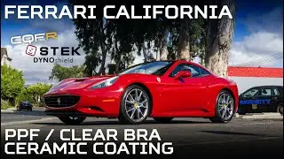 2011 Ferrari California - STEK Full Wrap Paint Protection Film Clear Bra and CQFR Ceramic Coating