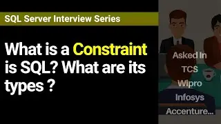 What is a Constraint is SQL? What are its types?