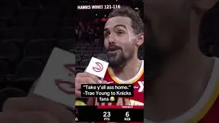 Trae Young&rsquo;s message to Knicks fans 😂