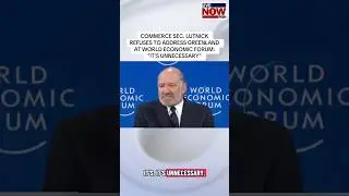 Commerce Sec. Lutnick flatly refuses to talk about Greenland during a World Economic Forum panel.