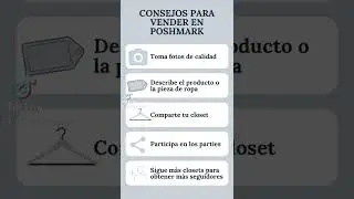 Consejos para vender en Poshmark