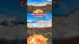 Wie entsteht eine Caldera? 🌋 #caldera