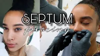 getting my septum pierced 😭