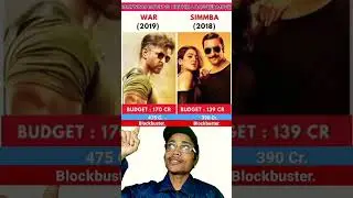 War Vs Simba Movie Comparison | Box Office Collection #shorts #viralvideo #youtubeshorts