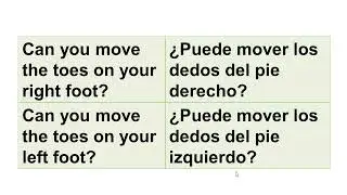 Medical Spanish Phrases for Paramedics and EMTs, 7