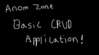 Anom Zone - Basic CRUD Application