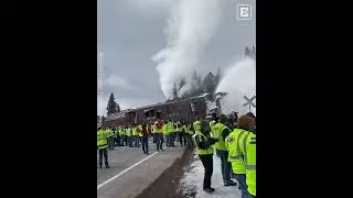100YearOld Steam Snow Blower Is Back In Action
