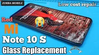 Redmi Note10 S Glass replacement | how to change mi glass | zorba Mobile