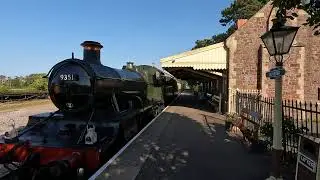 GWR 9351 Arrives at Dunster Station | West Somerset Railway Steam Train | 17th June 2025