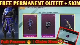 Free LEGENDARY OUTFIT Permanent + AKM Skin🔥 | Collect Now | Full Process 😍