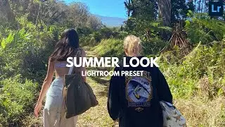 Summer Look | Lightroom Mobile Tutorial | FREE DNG
