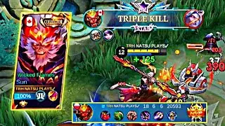 TRY THIS BUILD SUN 2024 🔥 BUILD TOP GLOBAL SUN MLBB BY NATSU PLAYS GAMING..