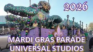Universal Studios Florida Full Mardi Gras Parade! Ultra High Definition! 4K 