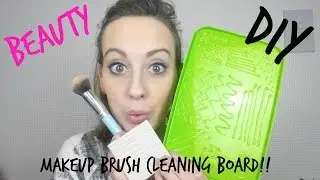 DIY ~Makeup Brush cleaning board !