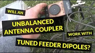 Will an unbalanced coupler work with tuned feeder dipoles?