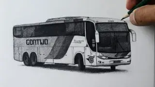 Como desenhar um ônibus - PASSO A PASSO - narrado