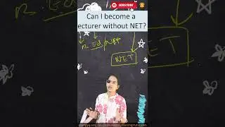 Can I become a lecturer without NET? #ugcnet #doorsteptutor