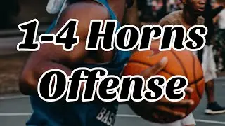 1-4 Horns Offensive Set - Basketball Coaching Tutorial