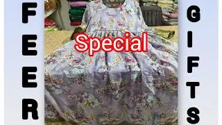 Border style & georgette customised frocks With gifts 🥳🥳🎁🎁