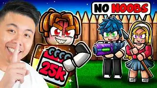 I Pretended To Be a NOOB With 25,000 Days in 99 Nights in the Forest
