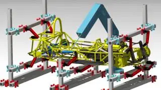 F1 chassis Modular Fixture CATIA V5