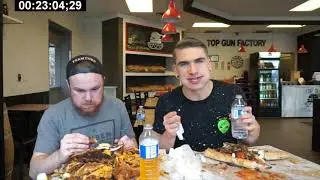 Toronto's BIGGEST Burger Challenge! 10,000+ Calories   Man vs Food   Undefeated 2019