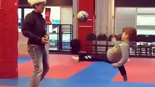 Christmas spirit in martial arts school
