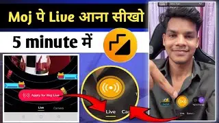 How to go live on Moj app