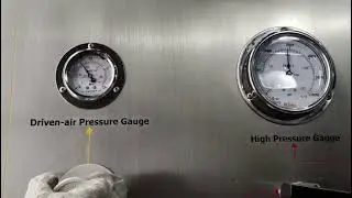 Hydro test pump operation video