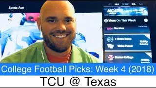 TCU vs Texas (2018) Prediction | CFB Week 4 Picks (NCAAF) | Football Horned Frogs at Longhorns