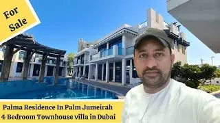 Palma Residence in Palm Jumeirah Dubai  | 4 Bedroom townhouse villa | for sale