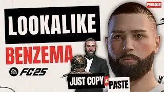 Karim Benzema Face Creation in EA FC 25 - Pro Club & Career Mode Tutorial