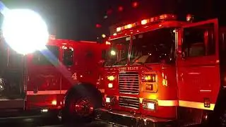 LBFD Truck 17 Responding and Arriving on scene of A Structure Fire