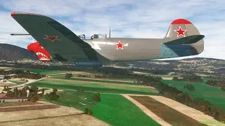 Landing | Yak-9 'Frank' | LJSE Sentvid pri Sticni, Slovenia | Microsoft Flight Simulator