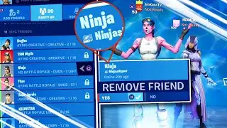 УДАЛЕНИЕ МОИХ ЛЕГЕНДАРНЫХ ДРУЗЕЙ В FORTNITE (ИСПЫТАНИЕ FORTNITE ГЛАВА 2)