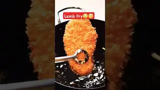 Lamb Fry 😋🤤#mutton #cutfrom #reaction #shorts