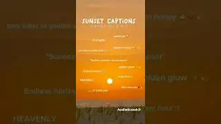 sunset caption ideas ♡ #captionideas #caption #sunset #sunsetcaption #instacaptions #shorts #viral