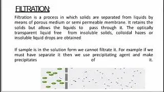 Filtration,Factors affecting on the rat of Filtration ,Process of Filtration ,Darcy Law